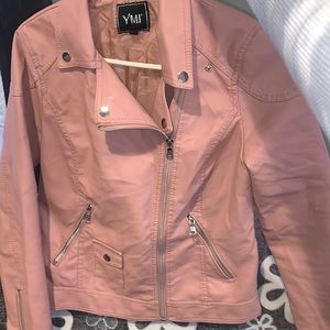 Beautiful pink leather looking jacket